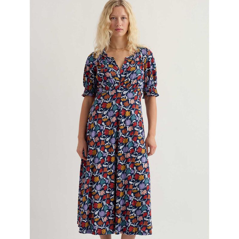 Seasalt Cornwall Fenil Dress Garden Floral Sea Cave image number 3